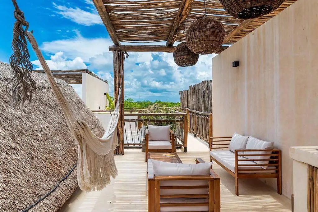 Apartment @Villa.Akbal- 2Bd Rooftop W/ Open Dinning Room Tulum Mexico